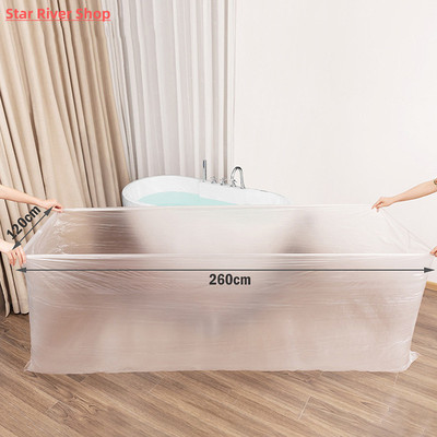 1/5pc Disposable Bathtub Bag Bath Tub Film Liner Cover For T