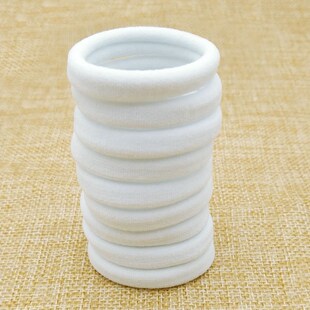 Wholesale 50pcs White 4CM High Elasticity Seamless Towel Kid