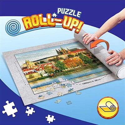 Puzzles Mat Jigsaw Roll Felt Mat Play mat Puzzles Blanket Fo