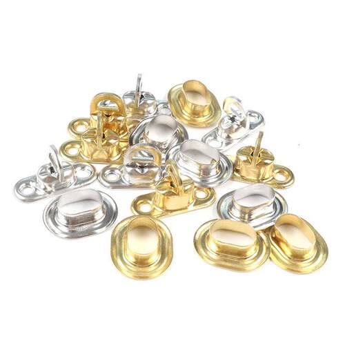 4~10Sets Copper Oval Twist Buckle Locks Brass Rotating Latch