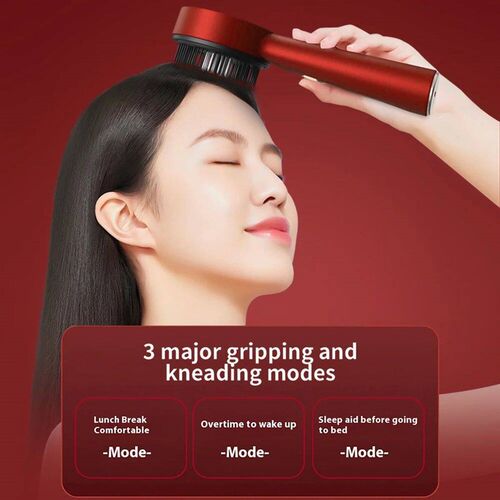 Electric Massage Comb Vibration Red Light Therapy Hair Growt