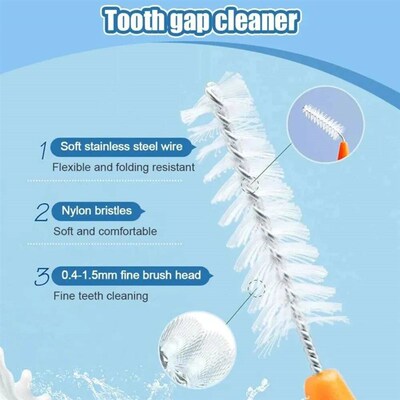Interdental Brush Box Interdental Brush 20 Pieces Clean Toot