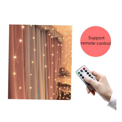Christmas Decoration for Home 3m Curtain String Light Flash