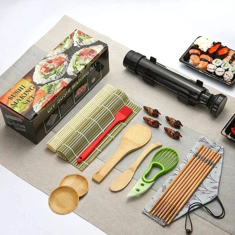 Sushi Making Tools Sushi Knife Bamboo Rolling Curtain Cerami