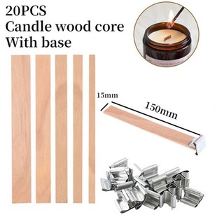105PCS/Set Smokeless Scented Candle Wicks Soy Wax Core Wood