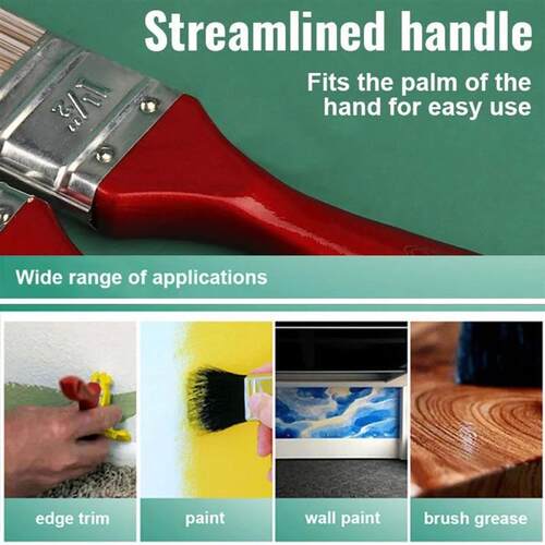 Interior Wall Roof Paint Brush Dark Corner Trim Color Paint