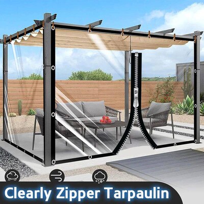 Customize Outdoor Clear Tarpaulin with Zipper Yard Pergola Z