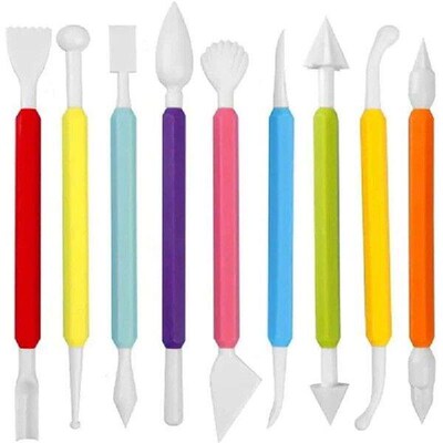 9Pcs Fondant Modeling Tools Set, Paste for Cake Decorating,