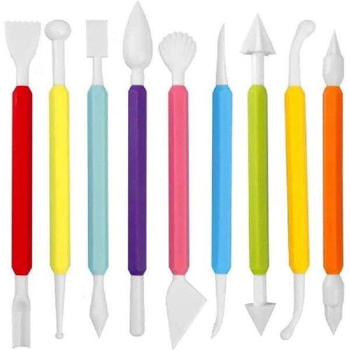 9Pcs Fondant Modeling Tools Set, Paste for Cake Decorating,
