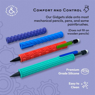 Texture silicone pencil case for reducing pressure, relievi