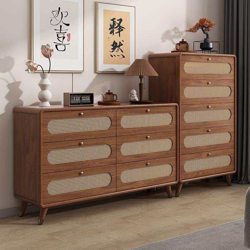 藤编五斗柜卧室靠墙置物柜落地收纳储物柜新中式实木框床尾六斗柜,鲜花速递/花卉仿真/绿植园艺,割草机/草坪机,淘宝优惠券,粉丝福利购,淘宝优惠卷