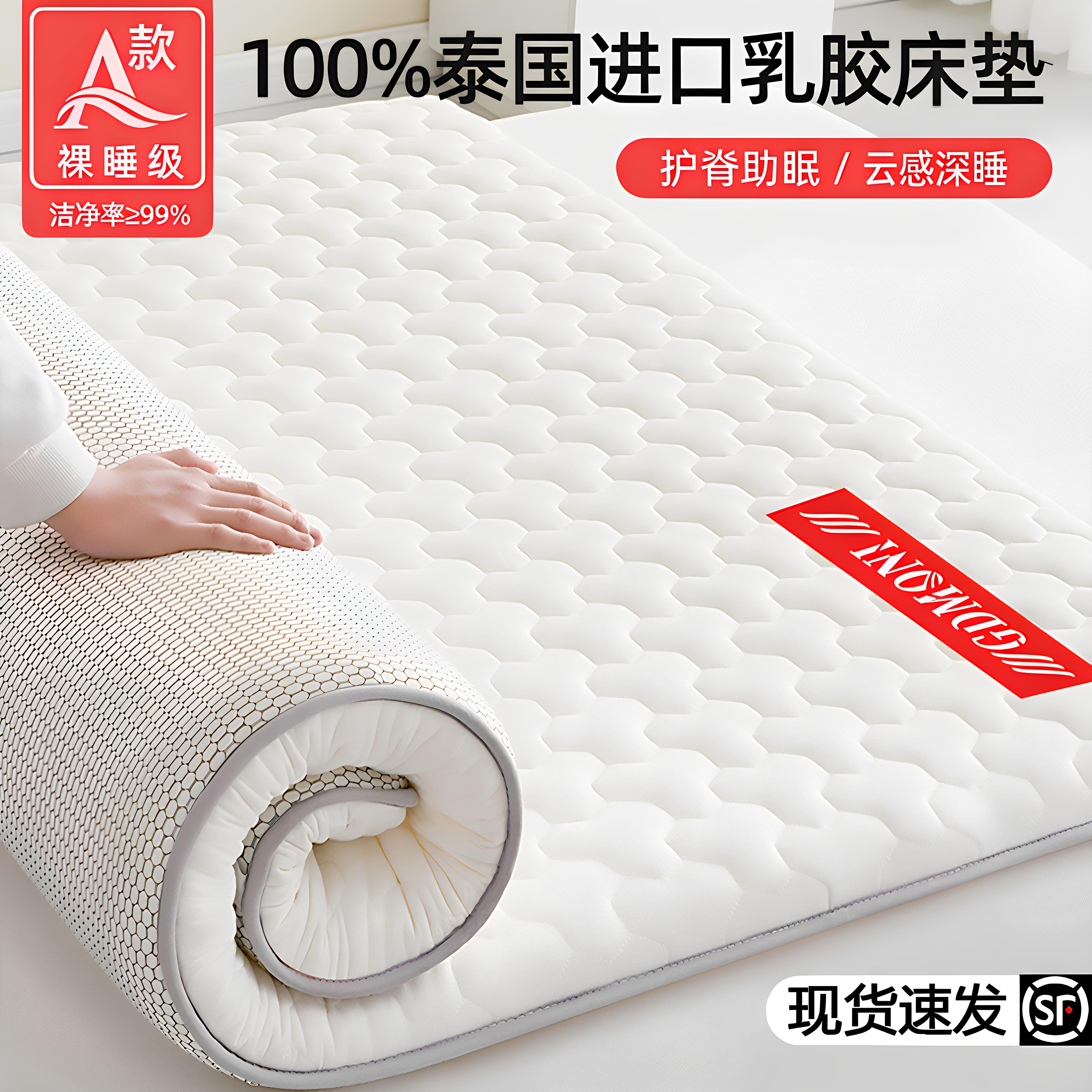 乳胶记忆棉床垫软垫2026新款家用被褥铺底榻榻米双人加厚床软褥子