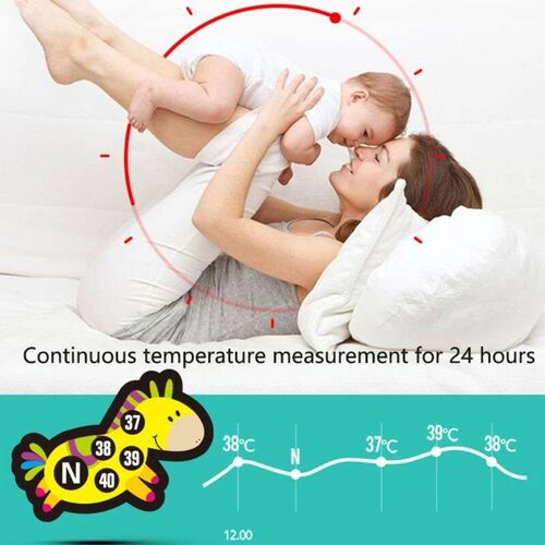 6Pcs/Set Temperature Fever Patch for Kids Adults Fast -On Fe