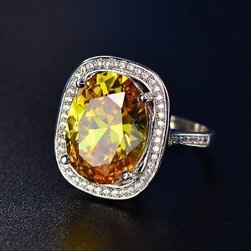FDLK   2Pcs Bridal Set Elegant Rings for Women Wedding Engag
