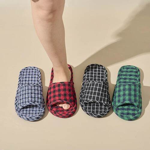 Women Slippers Lightweight Home Shoes Antislip Soft Indoor F