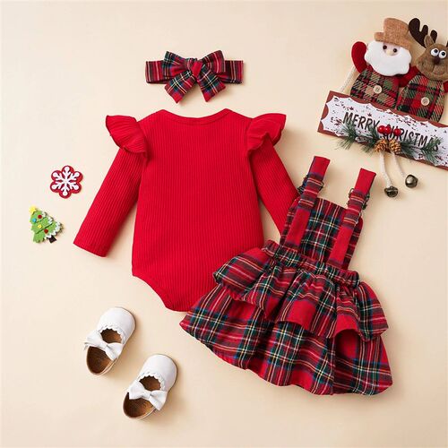 ma&baby 0-18M Christmas Newborn Infant Baby Girl Clothes Set