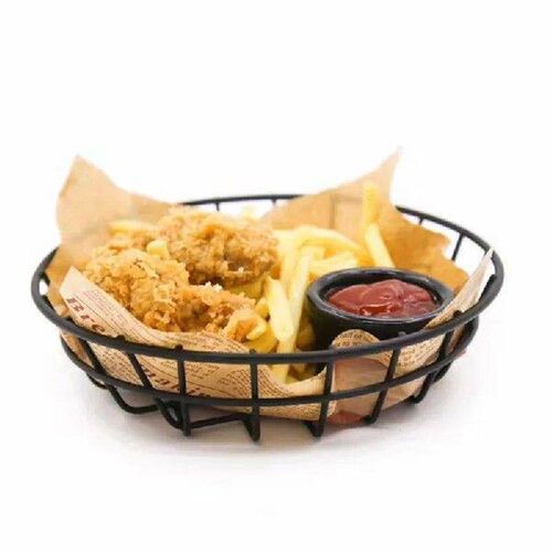 Filter Basket Serving Basket Food Basket Big Black Iron