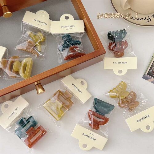 Acrylic Hairpin Womens Back of Head Disc Hair Grab Clip Sum