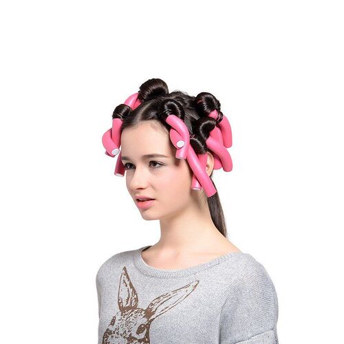 Lazy Rubber Curler Heatless NoHairDamage Styling Perm Tool f