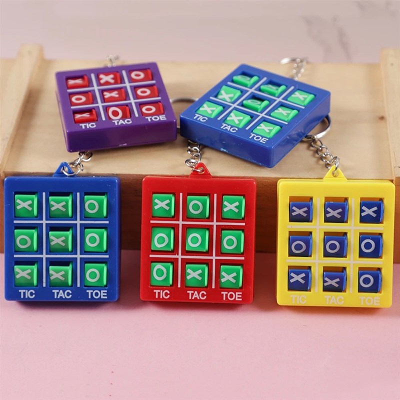 4Pcs Mini Interest Chess Board Brain Game Tic Tac Toe Toys K