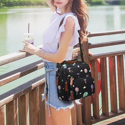 Mummy Hot Air Balloon Printed Diaper Bag Waterproof Large Nu