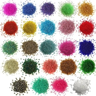 100-650pcs 10g 2/3/4mm Czech Glass Seed Beads Small Round Lo