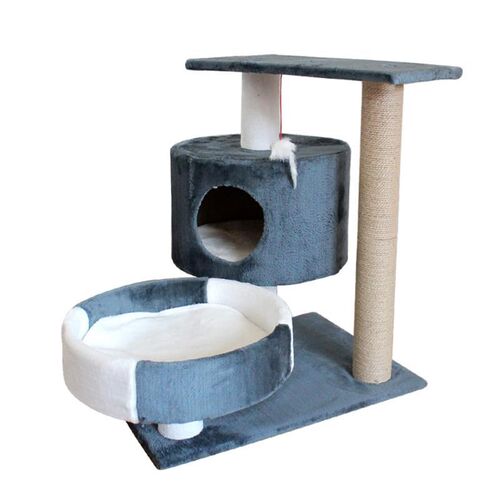 Cat Tree Play House Condo Cube Cave Platform Scratcher Post