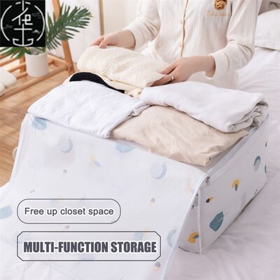 Foldable Storage Bag Clothes Blanket Quilt Sweater Closet Or