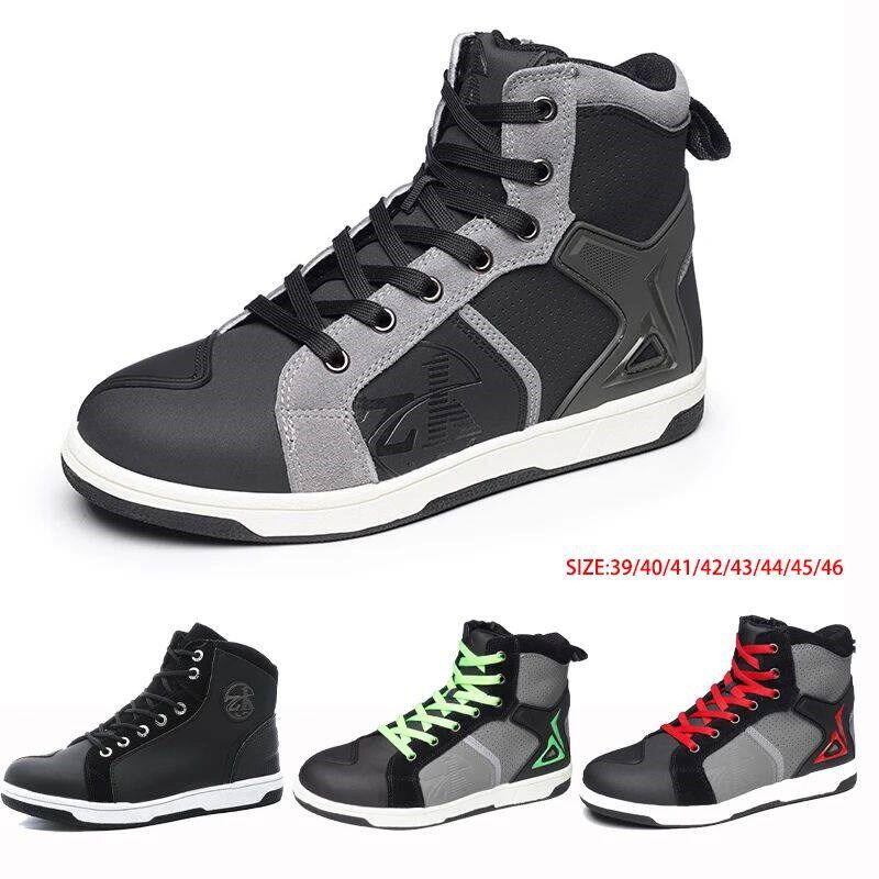 Moto Riders Protective Boots Waterproof Non-slip Motocross M - 实物图