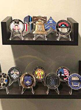 20pcs Clear Acrylic Coin Display Stand Holders Small Easel R