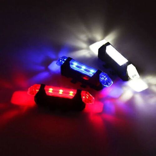 Bicycle Light Waterproof Rear Tail Light LED USB Style Recha