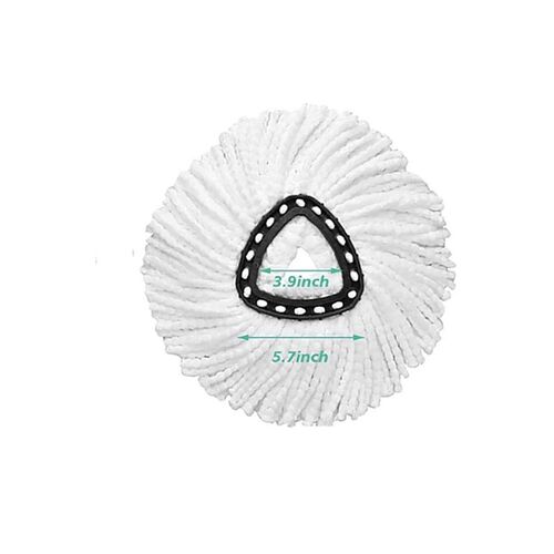 Triangular Mop Head Refills  4-Pack & 8-Pack with Mop Buck