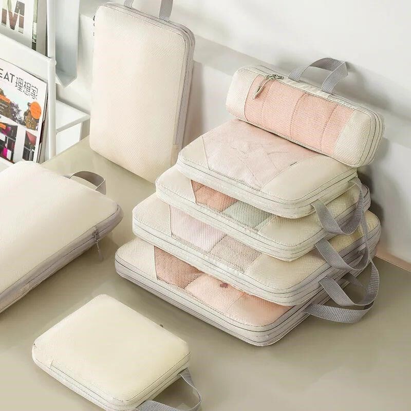 Compression Packing Cubes for Suitcases Travel Accessories E - 实物图