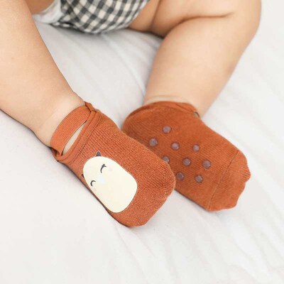 Spring and summer baby floor socks shallow mouth bandage chi