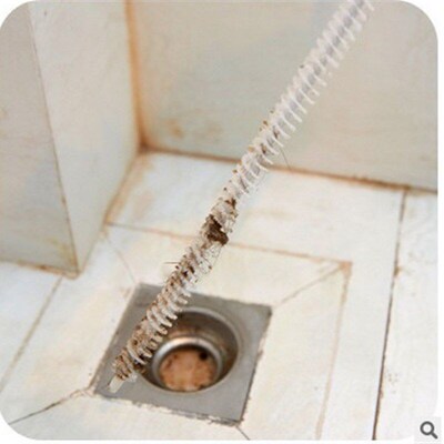 Flexible Pipe Brush Drain Cleaner Pool Brush Sink Hair Remov