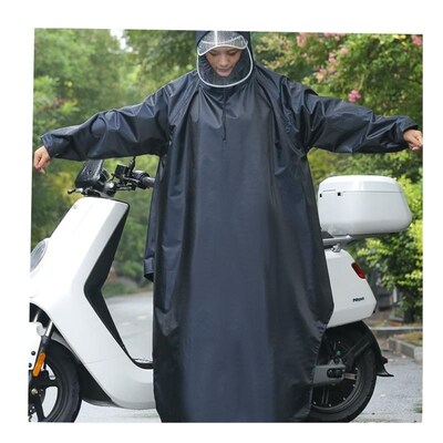 Electric bicycle raincoat motorcycle long rainproof poncho 1