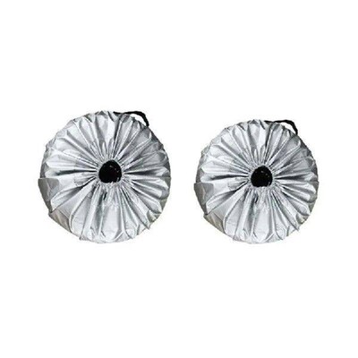 New 1Pc Car Tire Cover Case Silver Cloth Spare Tire Cover