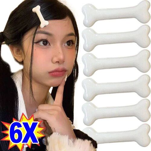 White Bone Hair Clip Cute Cartoon Bobby Pin Girl Fashion Dog