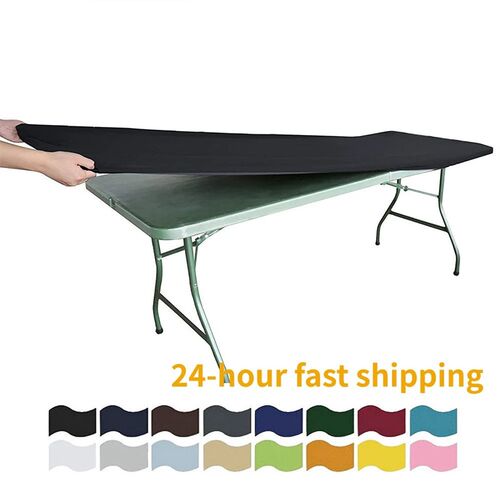 4/5/6/8ft Rectangle Elastic Table ver Solid Sretch Table Clo