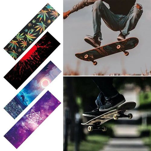 Double Rocker Non-slip Self-adhesive Skateboard Sandpaper Sk