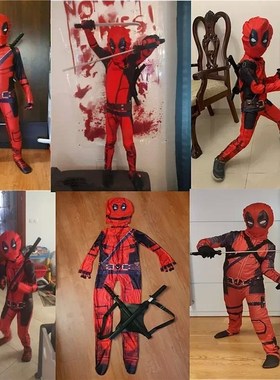 Kids Superhero Cosplay Costumes Deadpool Costume Superhero K