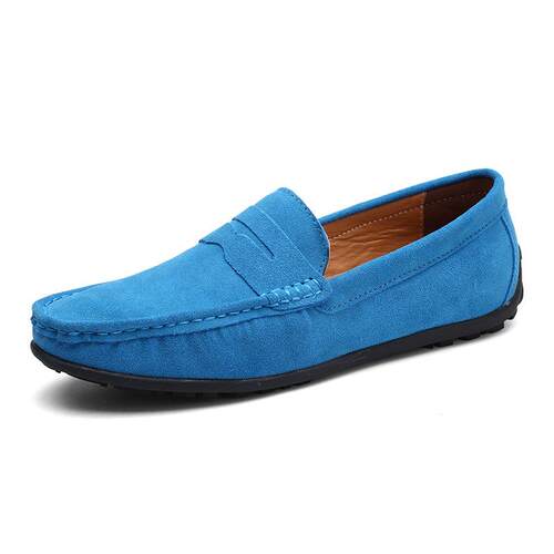 Driving Shoes for Men 春秋豆豆鞋大码驾车鞋反毛皮英伦休闲