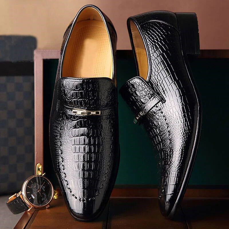 Mens PU Luxury Man Loafers Leather Shoes Top Men Business Dr