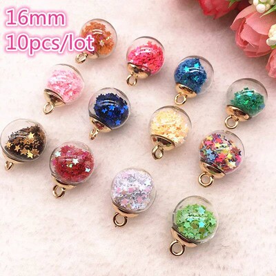 10pcs 21x16mm Magic Ball Transparent Glass Beads Transparent