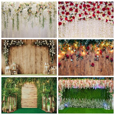 Wedding Scene Party Decoration Photocall Bridal Shower Backd