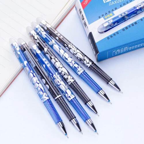 22Pcs/Set Erasable Pen Gel Pens 0.5mm School Supplies Blue B