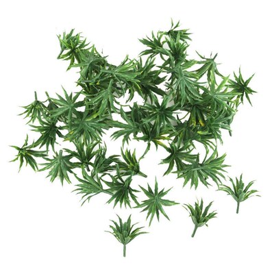 50pcs Model Tree Bushes, Forest Greenery Plants 1:100 Scale