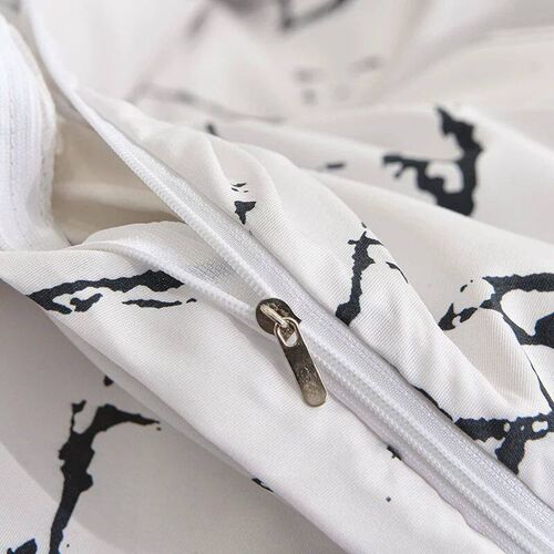Black and White Bedding Set for Double Bed sabanas cama matr