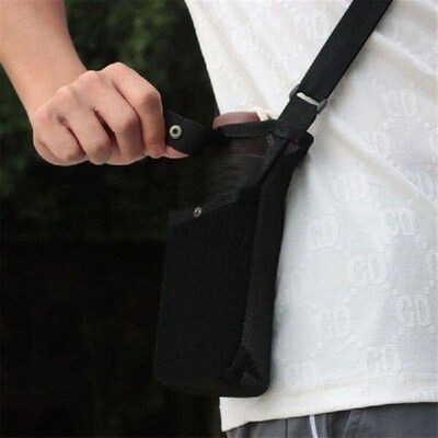 Water Bottle Holder Carrier with Adjustable Shoulder Strap