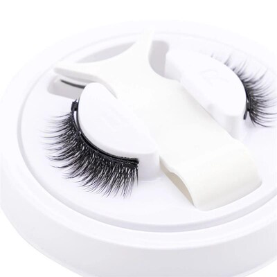 1 Pair Magnetic Eyelashes Handmade Fluffy Faux Mink Lashes R